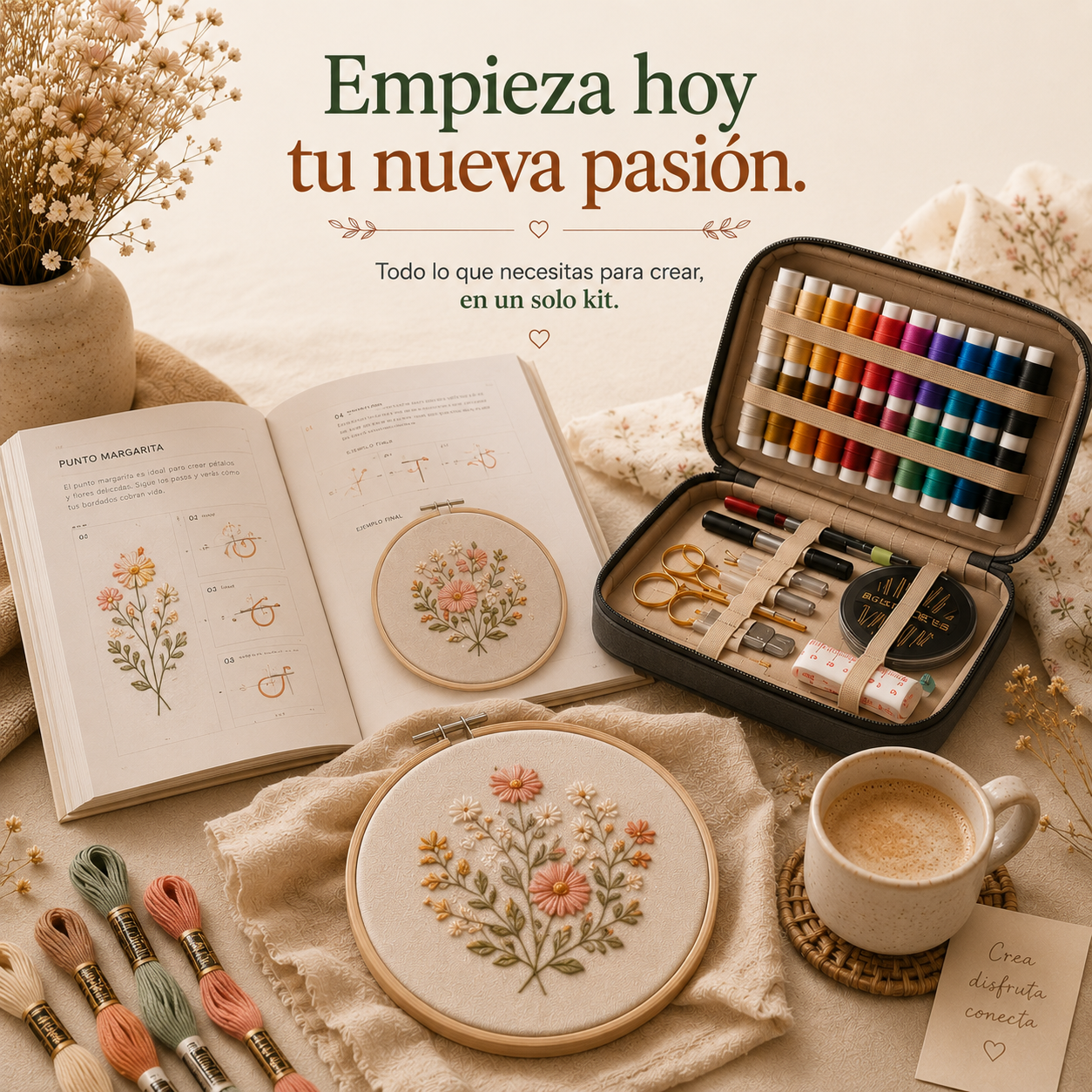 Libro + Kit de Bordado