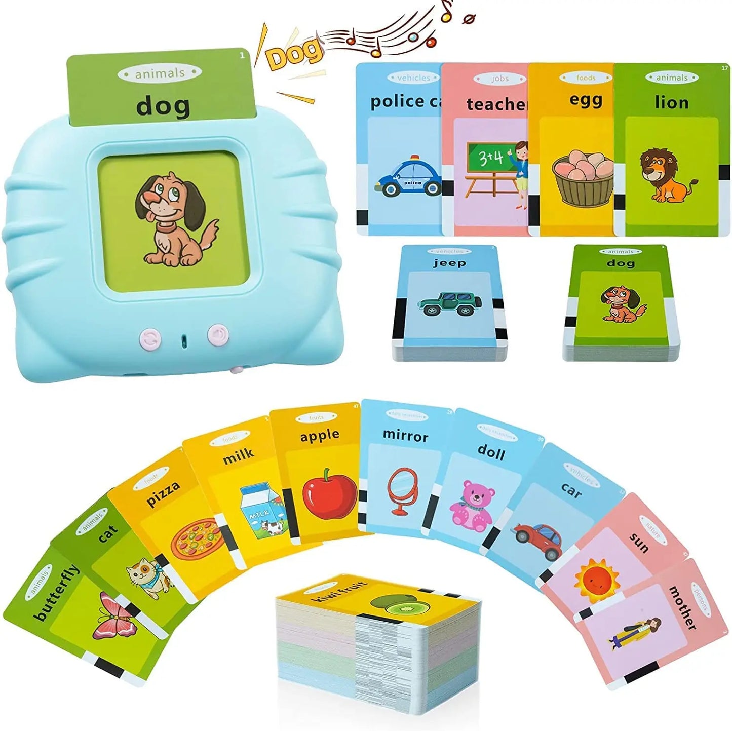 LECTOR DE TARJETAS DIDACTICAS📚 - ENSEÑALE A TU HIJO INGLES DESDE PEQUEÑO🧠