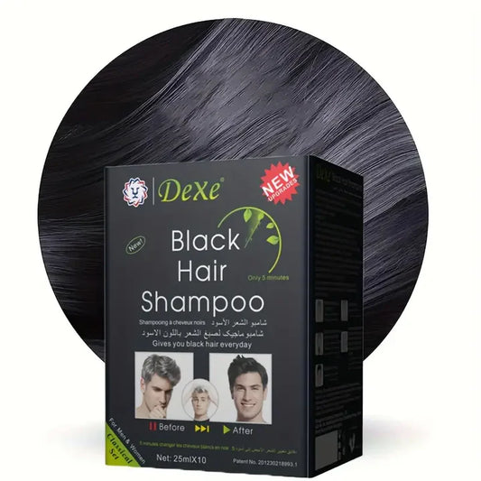 SHAMPOO MILAGROSO CUBRE CANAS | COLOR NEGRO + ENVIO GRATIS