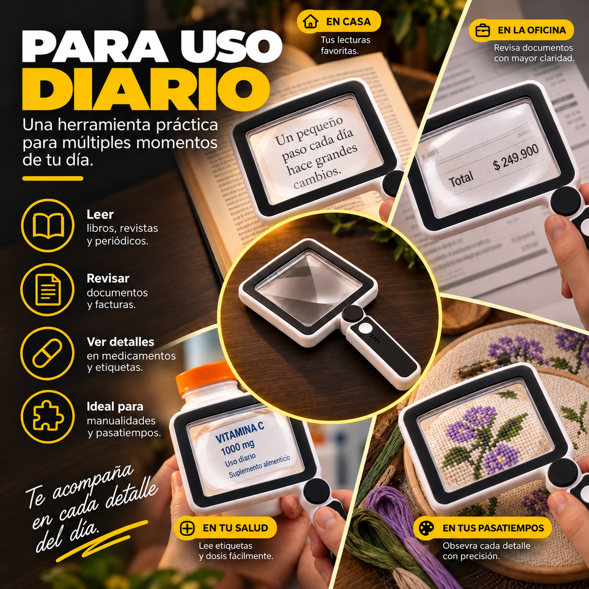 Lupa Pórtatil con Luz