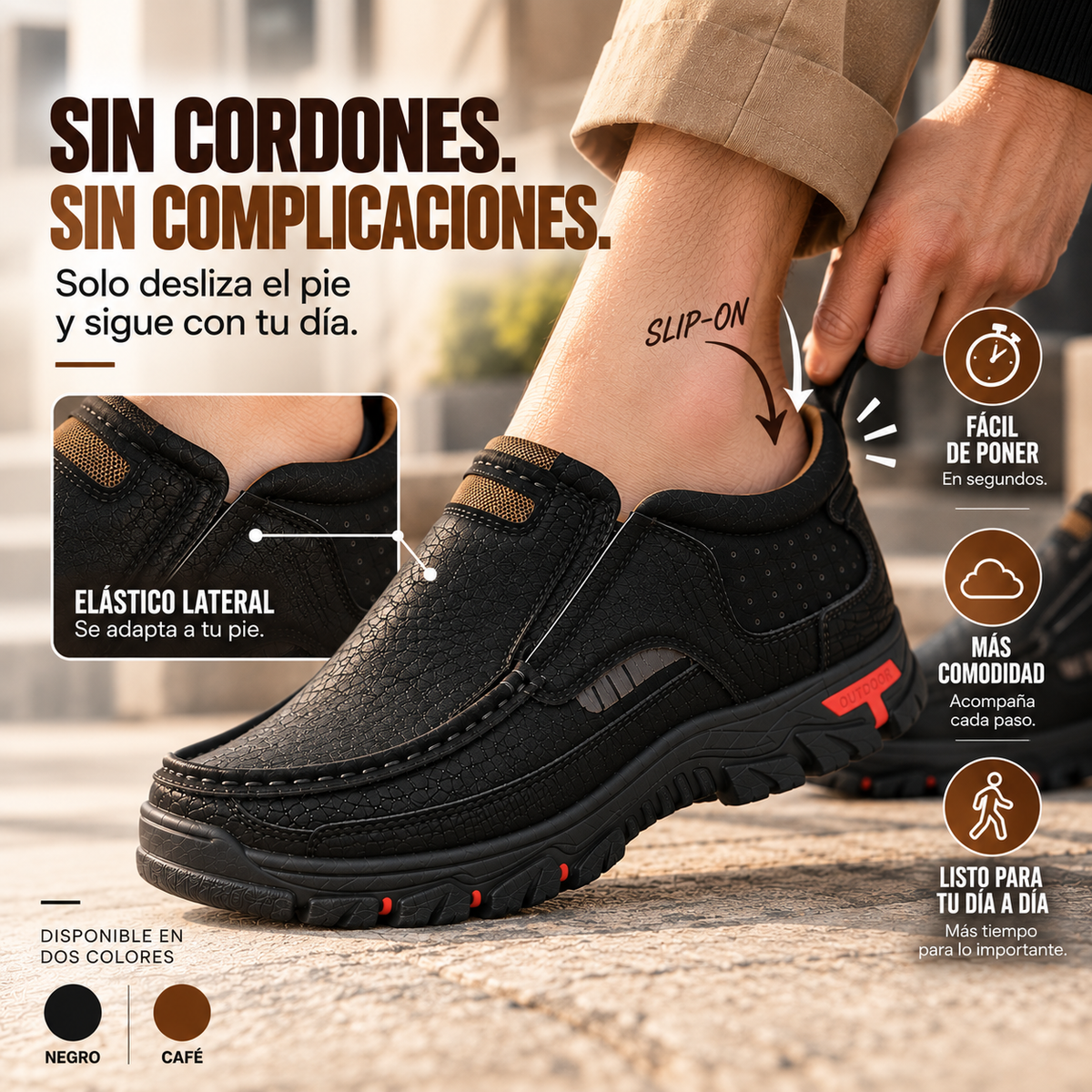 Zapatos casuales sin cordones
