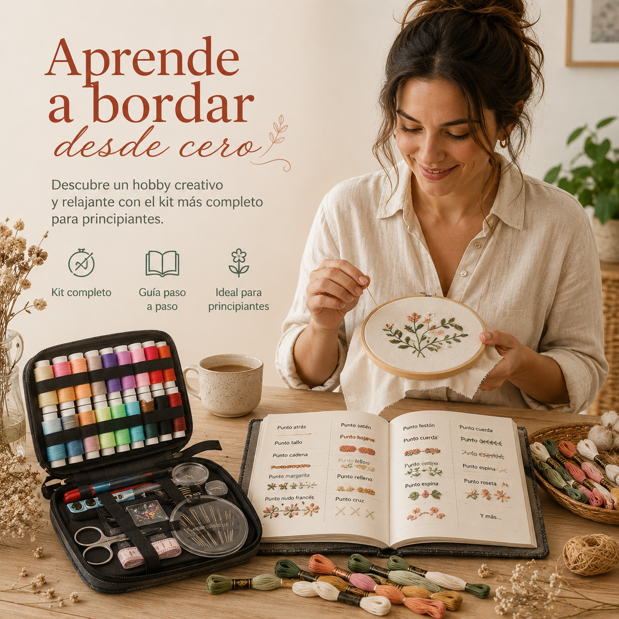 Libro + Kit de Bordado