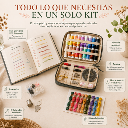 Libro + Kit de Bordado