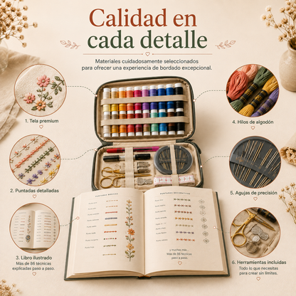 Libro + Kit de Bordado