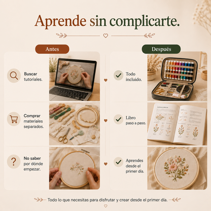 Libro + Kit de Bordado